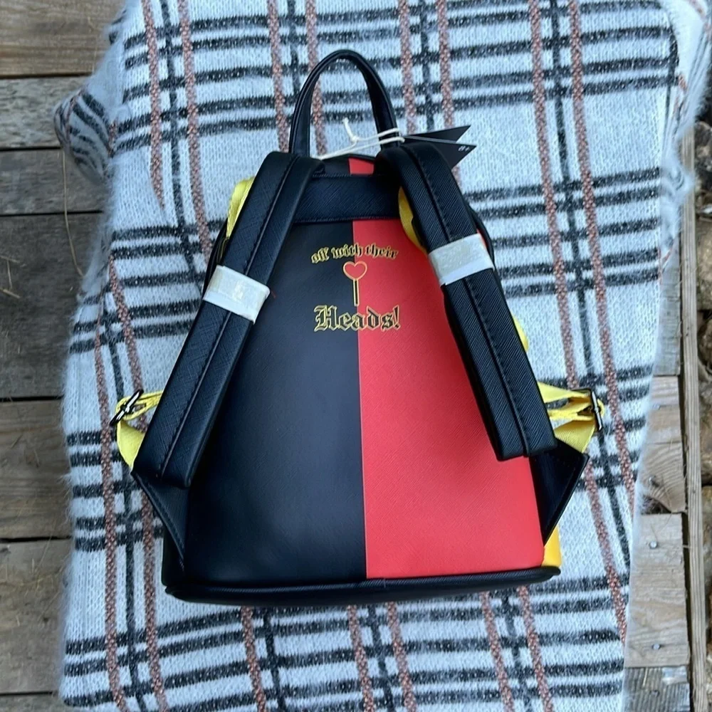 NWT Alice in Wonderland Queen of Hearts Loungefly Disney Backpack
